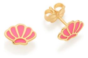 Brinco Infantil No Formato De Concha, Com Ap 526574