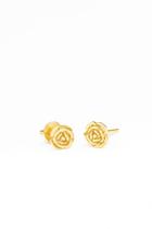 Brinco infantil Rosa Ouro 18k - 0.77