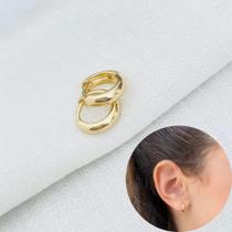 Brinco Infantil Segundo Furo Argolinha Click Antialérgico