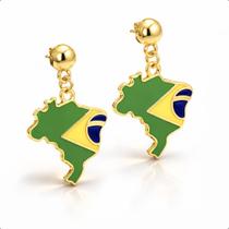 Brinco Jogo Copa Mundo Brasil Mulher Seleção Patriota Nacional