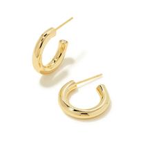 Brinco Kendra Scott Colette Huggie Banhado a Ouro 14k