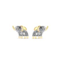 Brinco Kids Elefantinho Cristal Folheado A Ouro Brinco Kids Elefantinho Cristal Folheado A Ouro