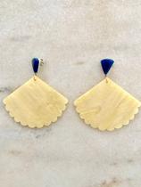 brinco leque acrilico