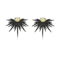 Brinco Leque Festa Yellow Fancy Brinco Leque Festa Yellow Fancy