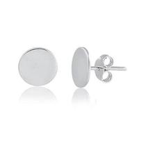 Brinco Liso Redondo Prata 925 Brinco Liso Redondo Prata 925
