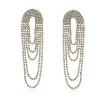 Brinco longo de strass Brinco longo de strass