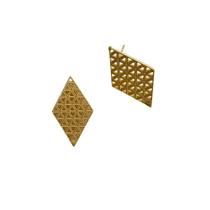 BRINCO LOSANGO BANHADO A OURO 18k BRINCO LOSANGO BANHADO A OURO 18k