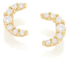 Brinco Lua, Cravejado Por 8 Zircônias De 1 526368