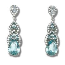Brinco Luxo Gota Azul