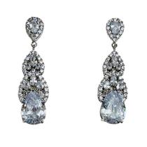 Brinco Luxo Gota Cristal