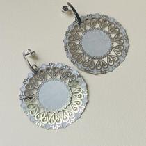 Brinco Mandala Fechada Aço inox