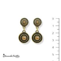 Brinco Mandalinha Dourado 11818 - Acessório Elegante