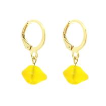 Brinco Mary Jane cristal de murano