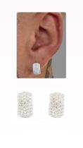 Brinco Masculino Argola Banhado Ouro Braco Zircônia Neymarr