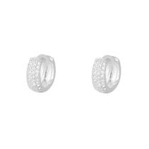 Brinco Masculino Argola Estilo Zirconia De Prata 925 Brinco Masculino Argola Estilo Zirconia De Prata 925