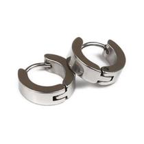 Brinco Masculino de Argola Prateado Mini 11mm - PAR