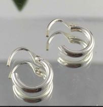 Brinco Masculino Feminino Argola Prata 925 Pequeno 11mm Brinco Masculino Feminino Argola Prata 925 Pequeno 11mm