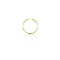 Brinco Masculino Individual De Ouro 18k Argola Fio Redondo De 10mm