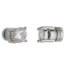 Brinco Masculino Magnético Imã Fake Brilhante Aço Inox Par