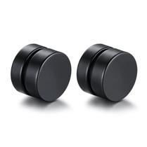 Brinco Masculino Magnético Preto / Imã / Alargador Falso - PAR
