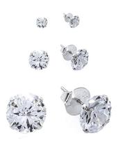 Brinco Masculino Prata Pura 925 Pedra Diamante Cz