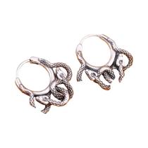 Brinco Masculino Vintage Em Forma De Cobra Em Aço Inoxidável Moda Rock Hip Hop Biker Joia Charmosa Brinco Masculino Vintage Em Forma De Cobra Em Aço Inoxidável Moda Rock Hip Hop Biker Joia Charmosa