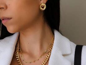 Brinco Maxi Nó - Ouro 18k