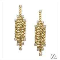 Brinco Médio Assimétrico com Zircônia nas Pontas