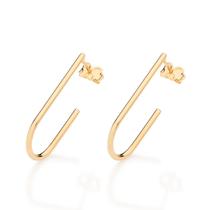 Brinco meia argola banhado a ouro 18k COD. 5275760000