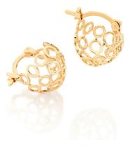 Brinco Meia Argola Com Círculos Rommanel 525216