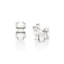 Brinco meia argola folheado a ouro BRANCO 327052 Rommanel Brinco meia argola folheado a ouro BRANCO 327052 Rommanel