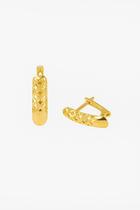 Brinco Meia Argola Ouro 18k - 1.12