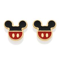 Brinco Mickey Mouse Banhado Ouro 18K com Resina - Disney Brinco Mickey Mouse Banhado Ouro 18K com Resina - Disney