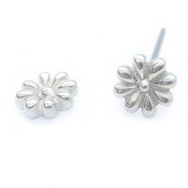 Brinco Mini Flor Em Prata 925 Feminino Delicado Minimalista Brinco Mini Flor Em Prata 925 Feminino Delicado Minimalista