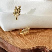 Brinco Natureza Semijóia Banhado a Ouro Tendência Moderno