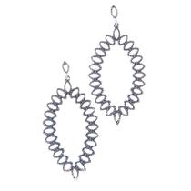 Brinco Navete Prata - Cod 943