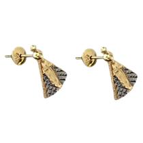 Brinco Nossa Senhora Aparecida Em Ouro 18k Padroeira Brasil