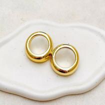 Brinco Nubia Vazado Dourado