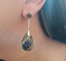 Brinco olho de tigre