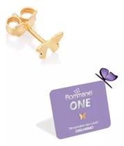Brinco One Borboleta Folheado A Ouro 18k Rommanel 527220