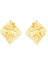 Brinco Orgânico Losango Dourado Semijoia Lizzy Fatin Brinco Orgânico Losango Dourado Semijoia Lizzy Fatin