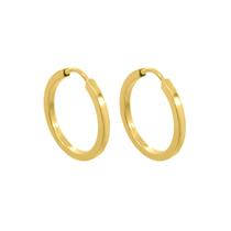 Brinco Ouro 18k Argola Argolinha Redonda M-1022