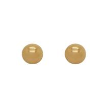 Brinco Ouro 18k Bolinha Grande 10 mm