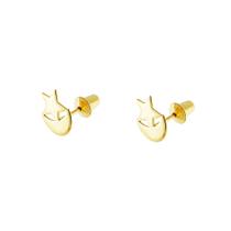 Brinco Ouro 18k Lua & Estrela BRLZ0055
