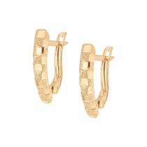 Brinco Ouro 18k Palito Banana Trabalhado Com Trava G4944 Brinco Ouro 18k Palito Banana Trabalhado Com Trava G4944