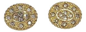 Brinco Oval Folheado Com Zircônia - Manuela Beatriz Brinco Oval Folheado Com Zircônia - Manuela Beatriz