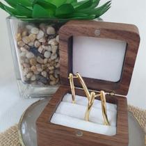 Brinco Paola Semijóia Banhado a Ouro Tendência Moderno