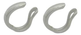 Brinco Par De Piercing Fake Para Conch Em Prata 925