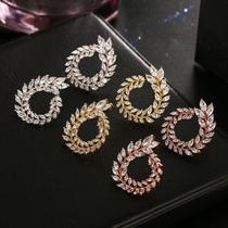 Brinco Pedra Zirconia Noiva Dourado Ou Prata Redondo Grande Brinco Pedra Zirconia Noiva Dourado Ou Prata Redondo Grande