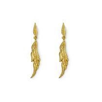 Brinco Pêndulo Dourado - Banhada em Ouro 18k